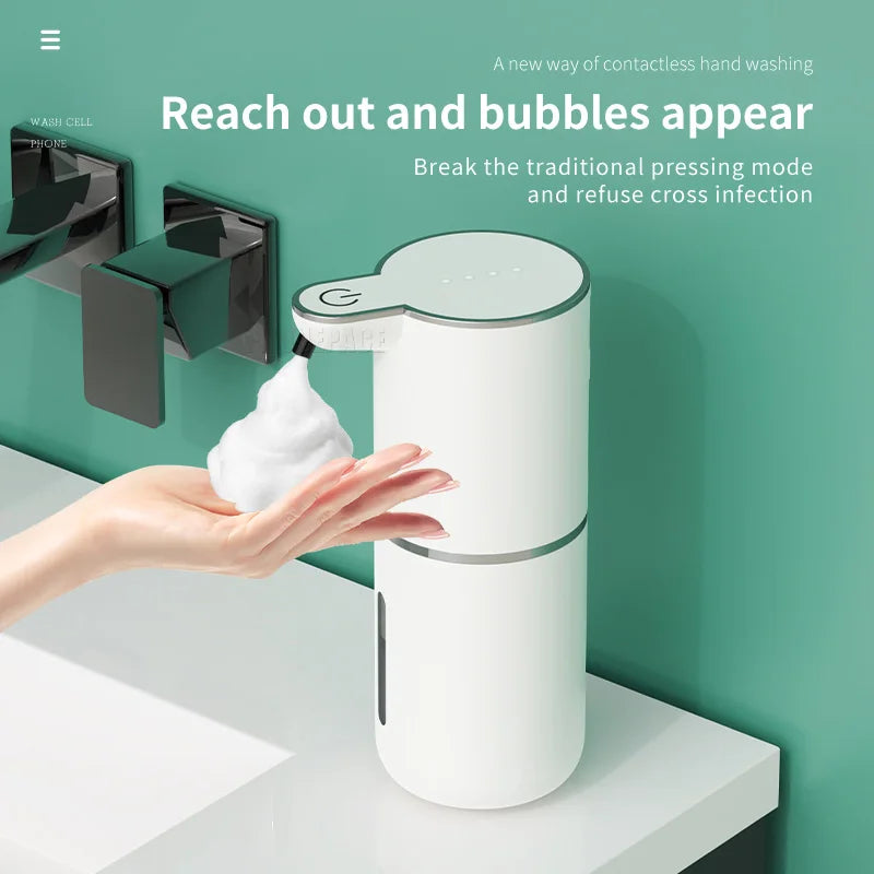 Electric Soap Dispenser 380Ml Automatic Foam Induction Hand Washing Liquid Dispenser Rechargeable Foam Machine