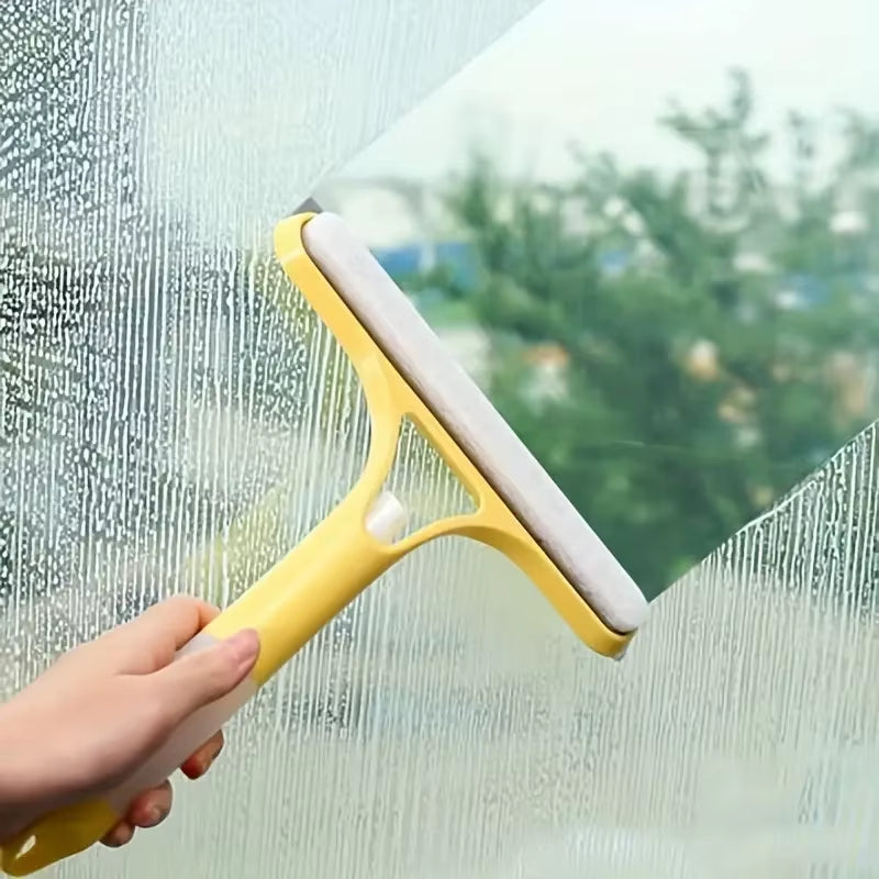 2025Household Multifunctional Glass Cleaner with Spray Bottle - 3-In-1 Window Wiper with Squeegee & Microfiber Cloth for Mirrors