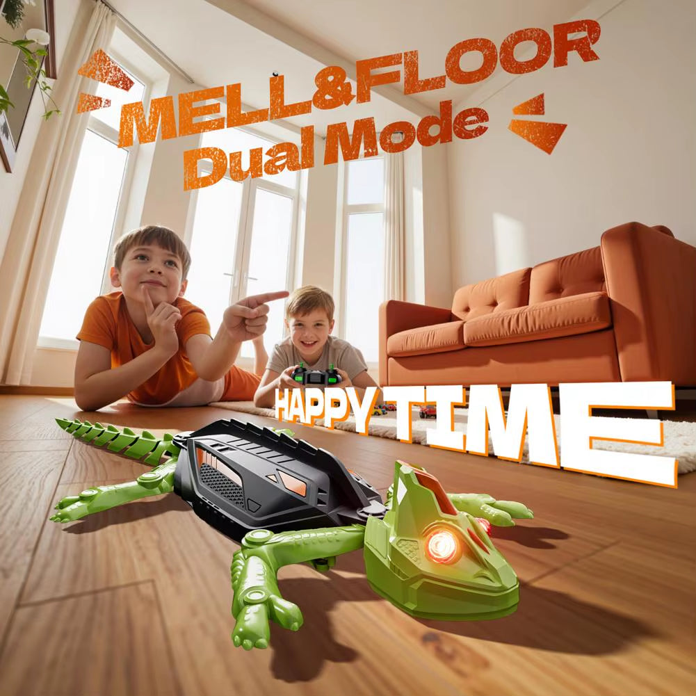 Remote Control Wall Climbing Gecko Robot Climbing Toy for Kids, Rechargeable Remote Control Toys Birthday Novelty Gift