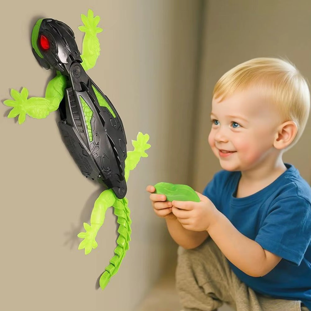 Remote Control Wall Climbing Gecko Robot Climbing Toy for Kids, Rechargeable Remote Control Toys Birthday Novelty Gift