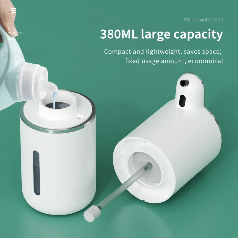 Electric Soap Dispenser 380Ml Automatic Foam Induction Hand Washing Liquid Dispenser Rechargeable Foam Machine