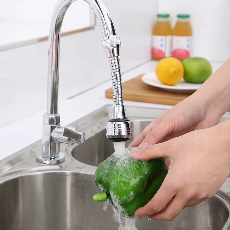 1Pc Kitchen Faucet Stainless Steel Adapter Bathroom Sink High-Pressure Water-Saving Power Saving 360 Degree Rotation, Spray