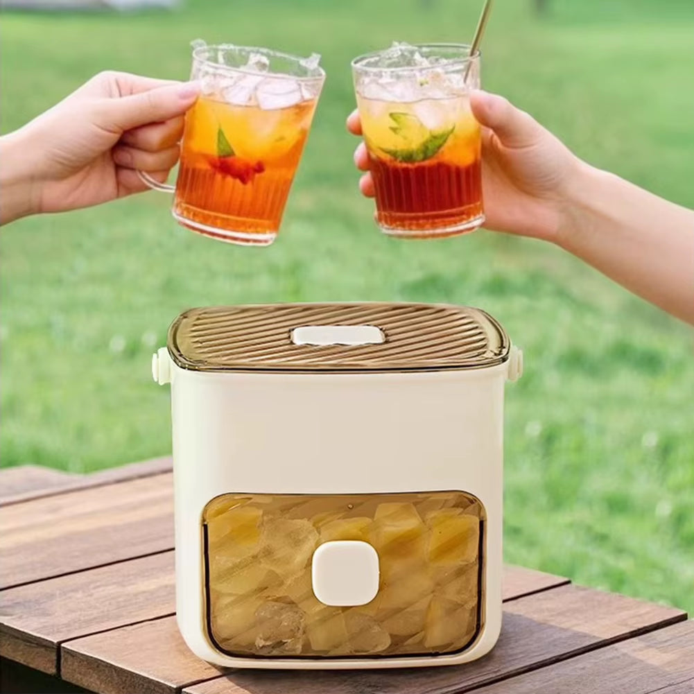 Portable Ice Maker Machine with Storage Drawer Countertop Ice Cube Maker Compact Ice Maker Machine for Household & Outdoor Use
