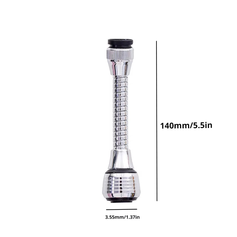 1Pc Kitchen Faucet Stainless Steel Adapter Bathroom Sink High-Pressure Water-Saving Power Saving 360 Degree Rotation, Spray